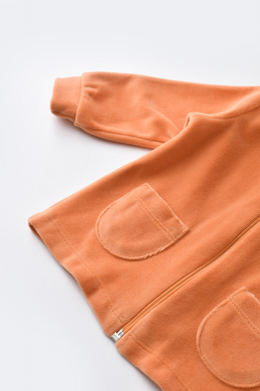 Set Ursulet cu bluzita cu fermoar si gluga si pantaloni lungi din 80%bumbac organic si 20% poliester - , BabyCosy